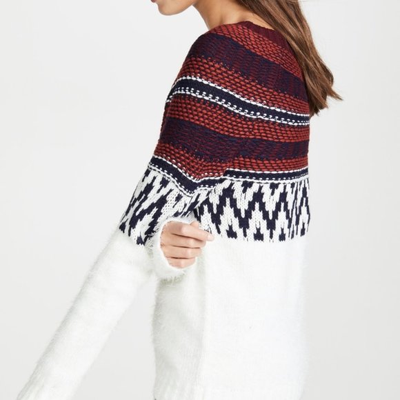 New BB Dakota Play Fair Isle Sweater - XS Ivory - Picture 4 of 9